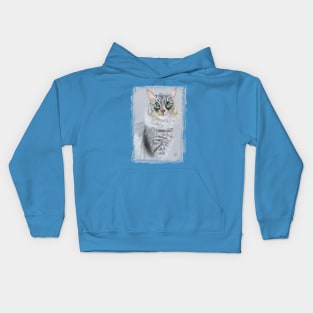 Meet Boaz. The rescue Cat that will steal your heart Kids Hoodie